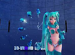 Blue k nights ［ray-mmd 3d vr180］cat fate cosplay adult miku［girls］