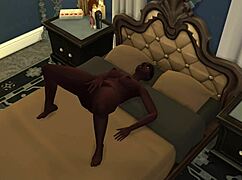 Demi enjoys some ebony masturbation in cartoon hentai.