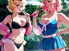 hey, wanna mix some hot sex with music in anime style?