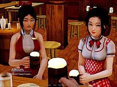 Exciting harem hotel adventure in anime style!