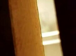 I spied on the prostitute shaving her hairy pussy in the hidden spot.