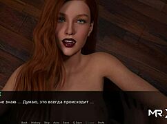 Redhead milf cums from creampie in hentai