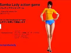 Samba lady in new 2024 hentai game, erotic sex gameplay