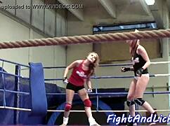 Dyke Babe Licks Pussy In Locker Room