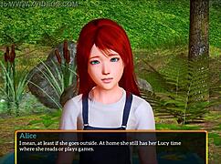 Exploring my new family in a cartoon game.