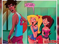 Pertandingan basket liar pervert kampus chaos hentai blonde 18+ lawan monster