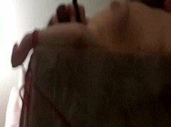 Bound slave masturbates to orgasm in seductive séance