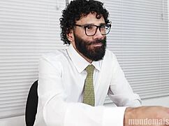 I sucked the interviewer's monster cock