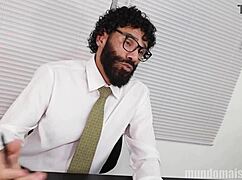 I sucked the interviewer's monster cock