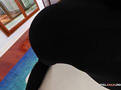 Awesome milf with tattoos blows the monster cock and gets her ass fucked.