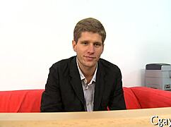 he whispers, 'let's do some anal sex, buddy,' in this gay scene