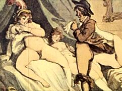 vintage erotic cartoon illustration from antique anime