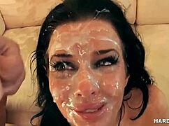 Busty Milf Receives Multiple Cumshots On Her Face In Intense Blowbang!