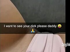 sexting best friend's dad on snapchat leads to taboo orgasm with joyliii