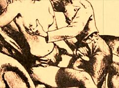 Detailed Vintage Erotic Drawings Featuring Cartoon Characters And Anime Styles