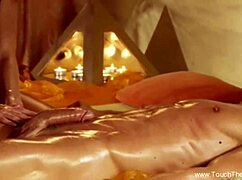 Imagine the tantalizing touch as this milf delivers an arousing pussy massage to her partner, leading to intense handjob pleasure.