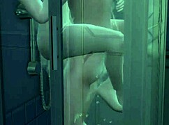 La matrigna implora il figlio per un massaggio alla schiena in scena animata 3D selvaggia