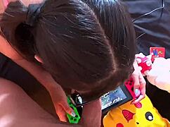 linda young mexican gamer, i fuck my stepsister's ass while she plays nintendo part 1