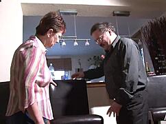 Ute And Harald Fuck Bare At The Bar With Cumshot