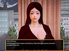 Exploring my new stepfamily in game 586.