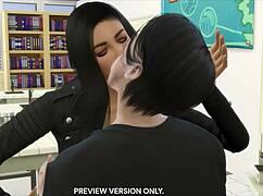 Damon and Elena in Wild Classroom 3D Hentai Preview! 😲