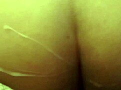 Black Top's Cum Lands on White Bottom's Ass