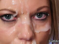 شوفوا هالعروسة الغريبة تاخذ قذف على وشها وتأكله كلّه