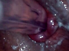 i wish this was real cum dripping from my hole after anal