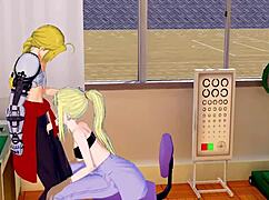 Petite Blonde Feels Horny Handjob Pleasure