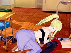 Petite Blonde Feels Horny Handjob Pleasure