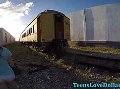 Newbie Teen 18+ PUBLIC FUCKED Hard in Outdoor Amateur Action!