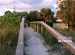 shy girls flash tits at florida beach
