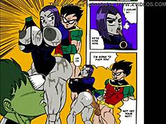 teen titans relief created by doompypomp in anime style