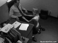 just business meeting with blonde in hidden cam voyeur style