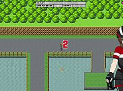 Girl Flashes Tits While Riding Bike Outdoors.