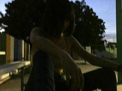 I giv a blowjob to brunett Sarosin ti