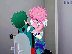 hey, wanna see mina, momo, and izuku in wild hentai action?