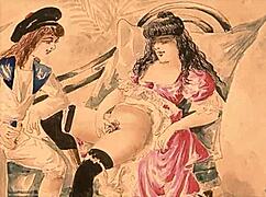 Prohlížím si vintage erotické kresby ze starých komiksů