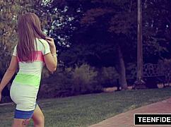 Teenfidelity: April Brookes Rough Fuck With Creampie.