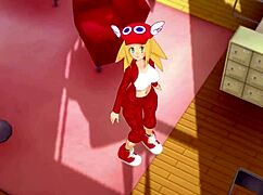 ROLL from MEGAMAN NEEDS HER SERVICING and LUBRICATION in this HOT HENTAI SCENE