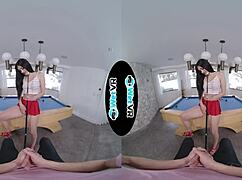 wetvr pool table tease fuck vr porn with april valentino