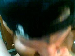 how does big black cock feel with big tits blowjob interracial