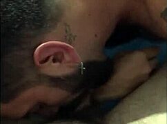 me and my boy get hardcore with bareback handjobs and hairy fun at home