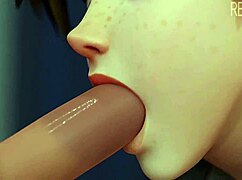 Tracer in cartoon swallow scene