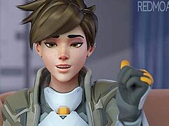 Tracer in cartoon swallow scene