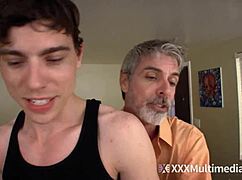 MANPUPPY gives GAY WEDGIE to daddy