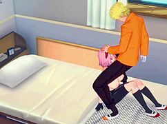 Koikatsu Sakura Naruto Sex Anime Uncensored with Big Tits Creampie