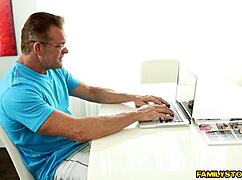 britanny shae takes step dad's monster cock hard in doggystyle