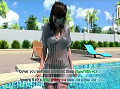 A wife and stepmother play a game