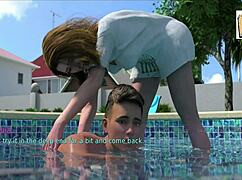 A wife and stepmother play a game